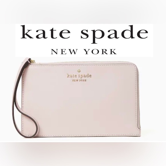 kate spade Handbags - Kate Spade ~ Staci Medium L Zip Wristlet in Light Rosebud